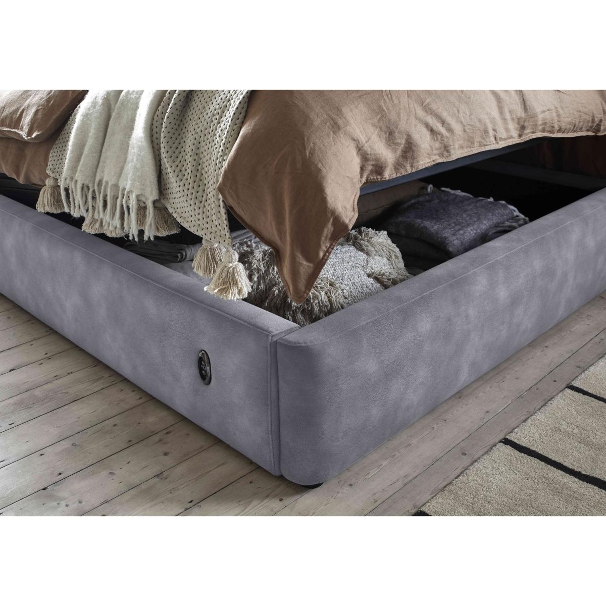 Stark Fabric Electric Ottoman Bed Frame - Super King - Feather – image 5