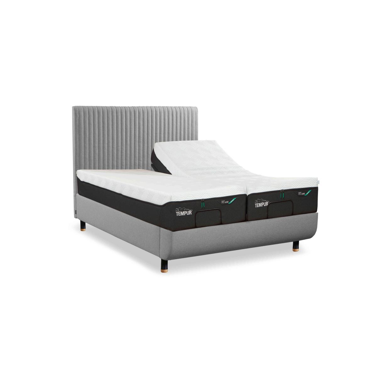 TEMPUR - Arc Ergo Smart Base Bed Frame with Vertical Headboard - Natural Ash – image 2