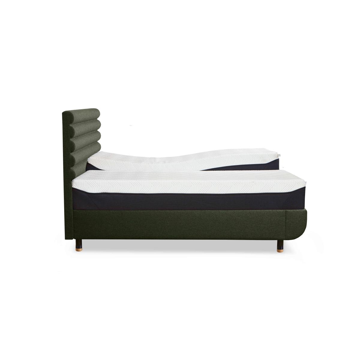 TEMPUR - Arc Ergo Smart Base Bed Frame with Vectra Headboard - King Size - Black & Gold – image 6