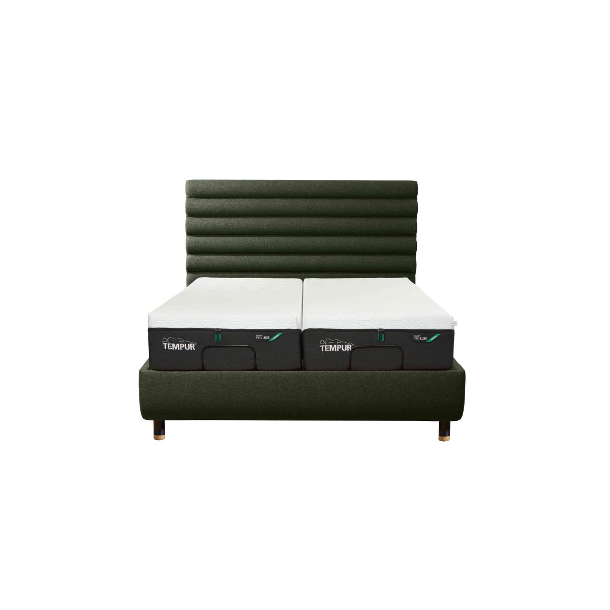 TEMPUR - Arc Ergo Smart Base Bed Frame with Vectra Headboard - King Size - Black & Gold – image 7