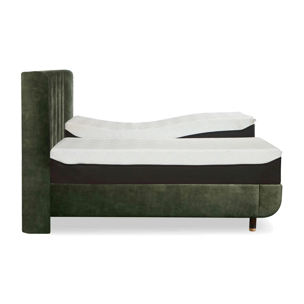 TEMPUR - Arc Ergo Smart Base Bed Frame with Lodret Headboard - Natural Ash – image 1
