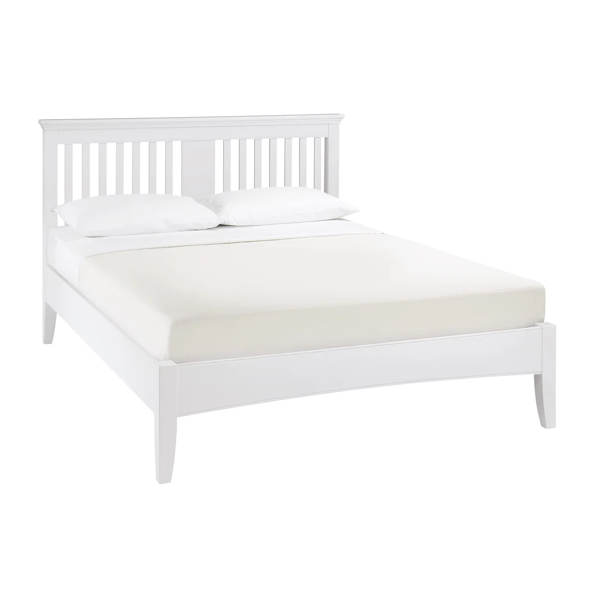 Emily Bed Frame - Double - White – image 1