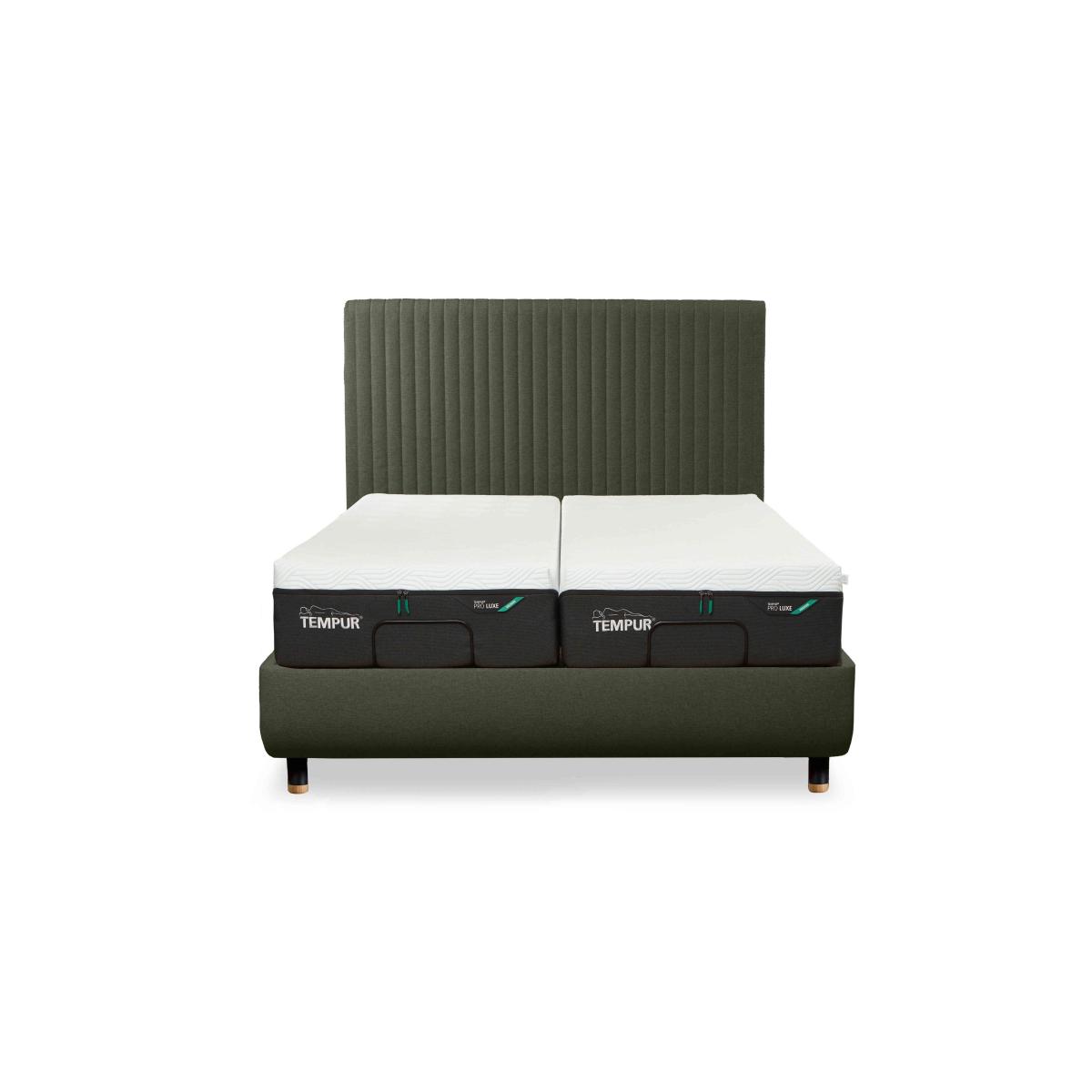 TEMPUR - Arc Ergo Smart Base Bed Frame with Vertical Headboard - King Size - Natural Ash – image 7