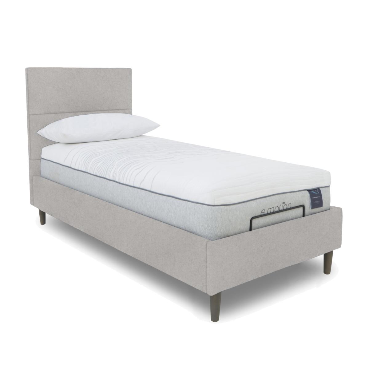 E-Motion Sakura Adjustable Bed Frame - Single - Shetland Pebble – image 1