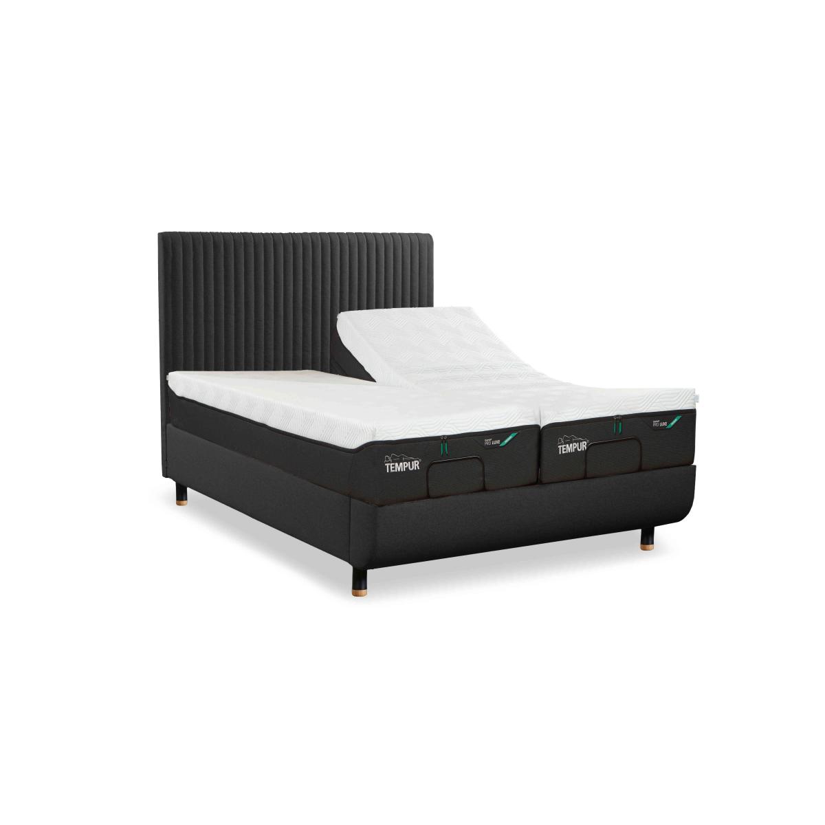 TEMPUR - Arc Ergo Smart Base Bed Frame with Vertical Headboard - King Size - Black & Gold – image 2