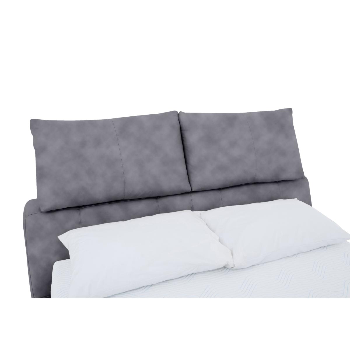 Tyrell Fabric Manual Ottoman Bed Frame - King Size - Elephant – image 3