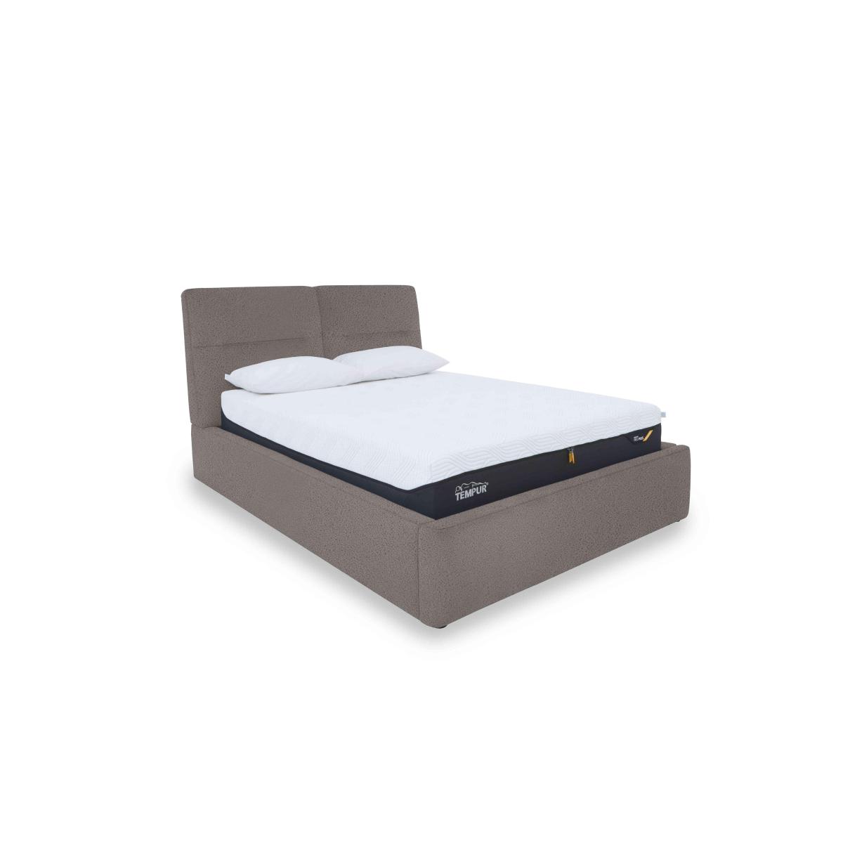 Stark Fabric Manual Ottoman Bed Frame - Super King - Elephant – image 2