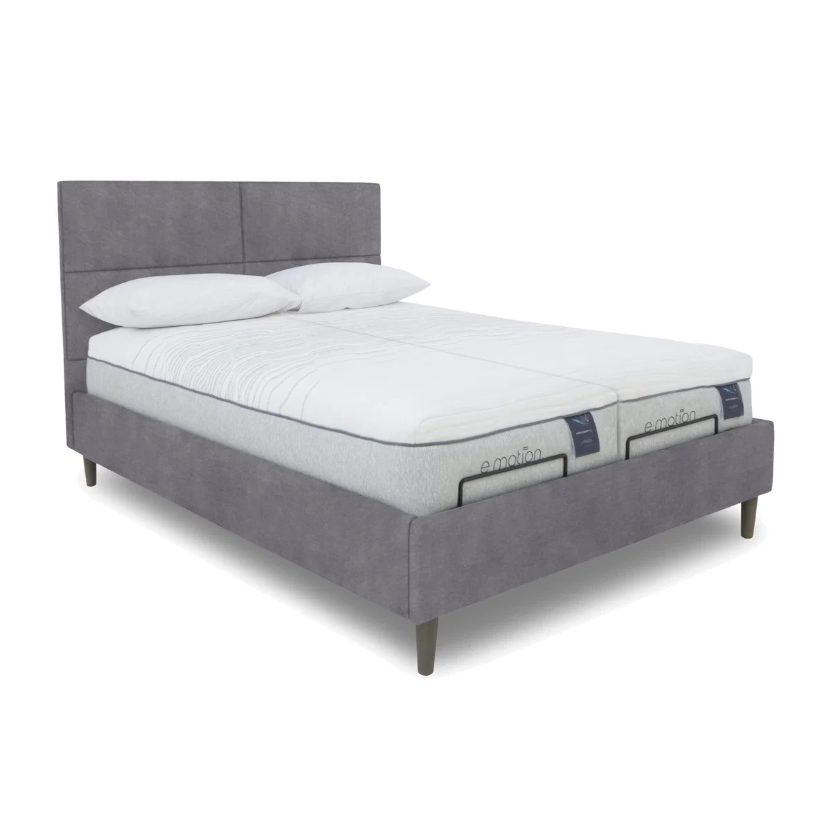 E-Motion Sakura Dual Adjustable Bed Frame - Super King - Aston Steel – image 1