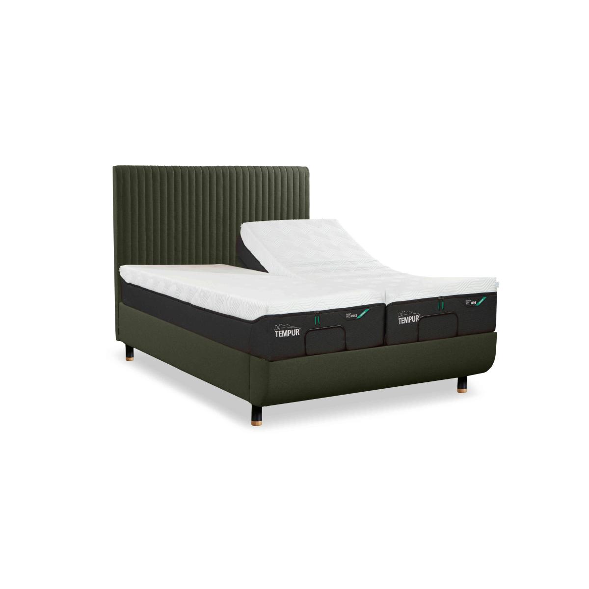 TEMPUR - Arc Ergo Smart Base Bed Frame with Vertical Headboard - Black & Gold – image 2