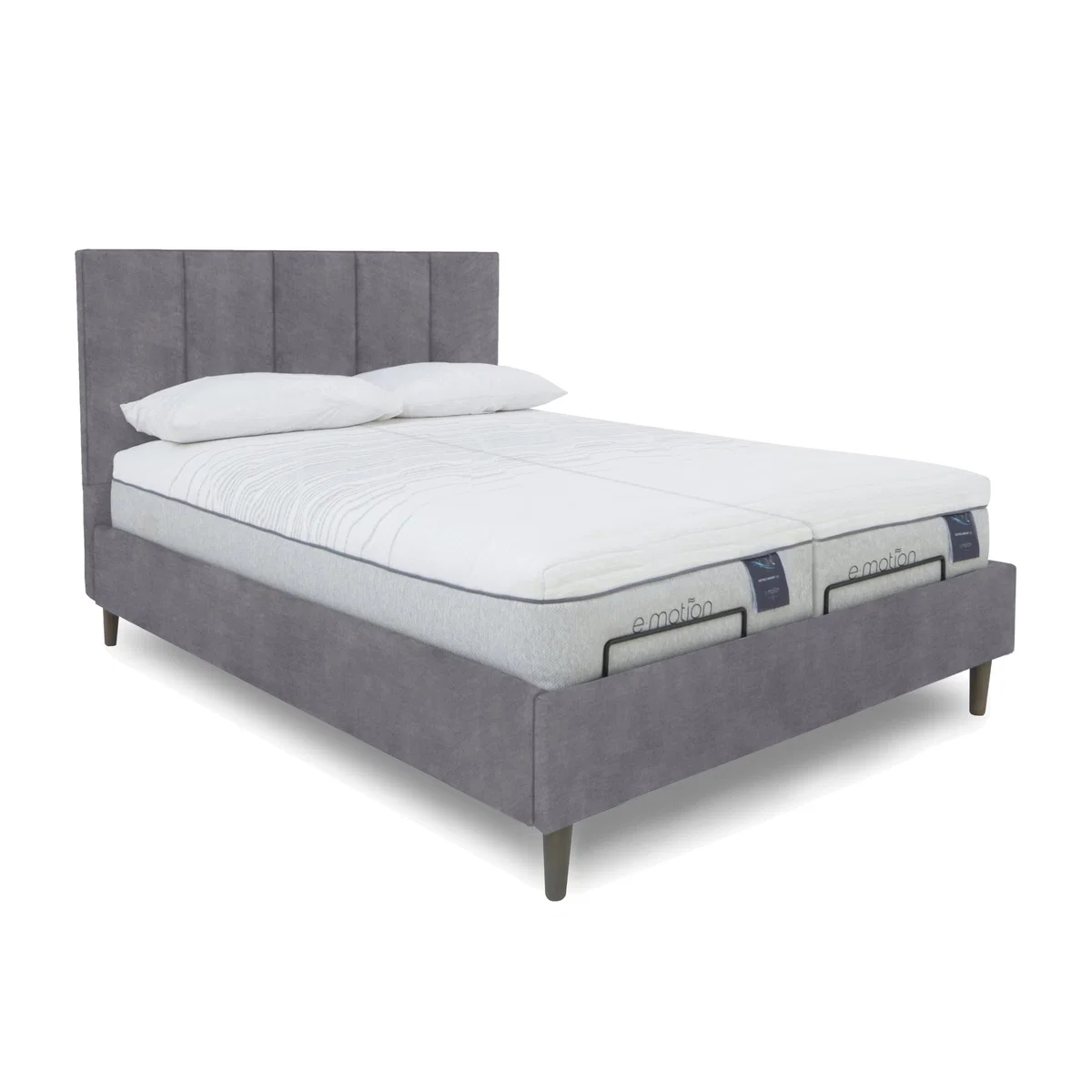E-Motion Aiko Dual Adjustable Bed Frame - Super King - Aston Steel – image 1