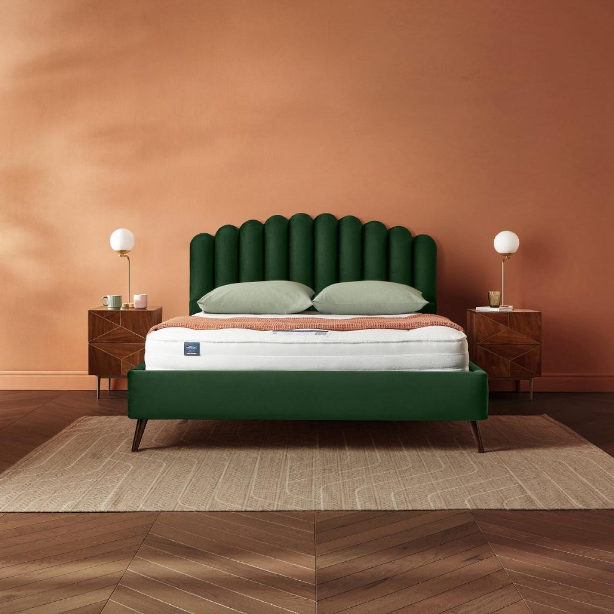 Silentnight Oriana Double Velvet Bed Frame - Green – image 4