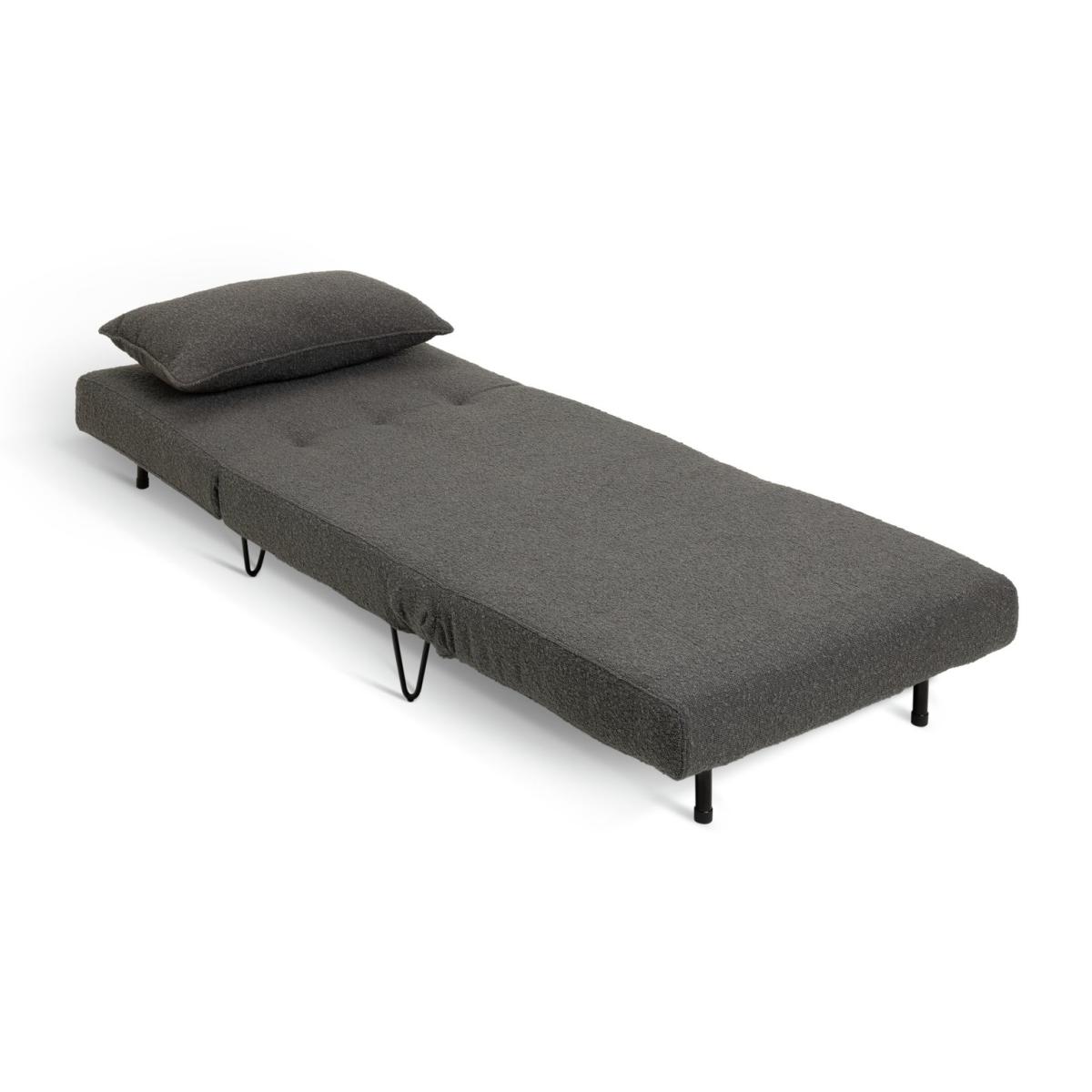 Habitat Roni Fabric Small Single Chair Bed -Grey – image 5