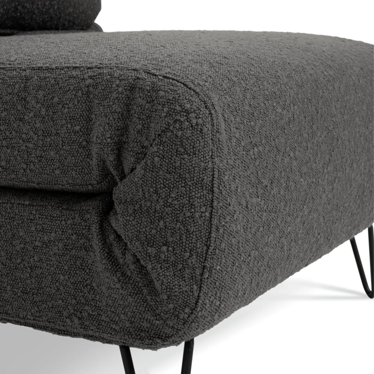 Habitat Roni Fabric Small Single Chair Bed -Grey – image 6