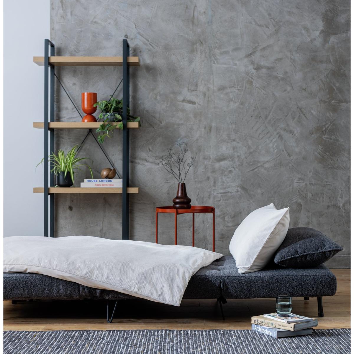 Habitat Roni Fabric Small Single Chair Bed -Grey – image 9