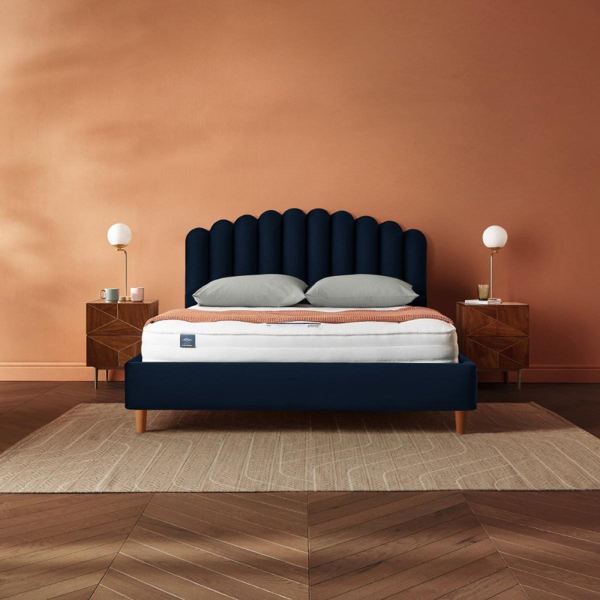 Silentnight Oriana Superking Velvet Bed Frame - Blue – image 4