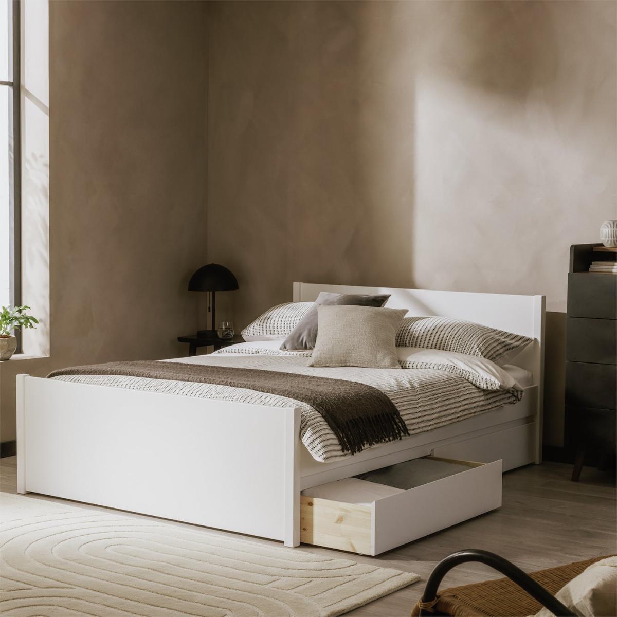 Habitat Jenson 4 Drawer Small Double Storage Bed Frame-White – image 2