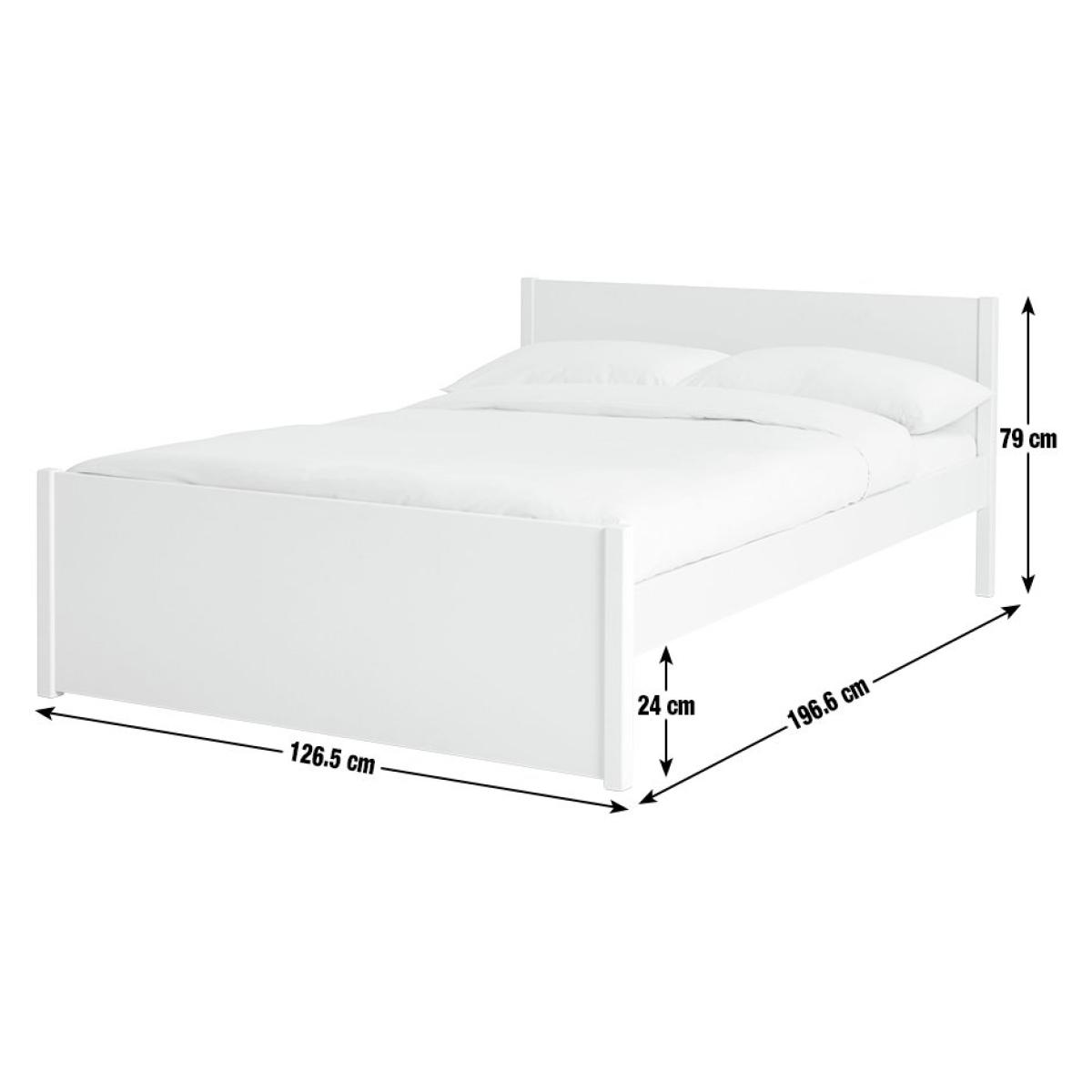 Habitat Jenson Small Double Wooden Bed Frame - White – image 2