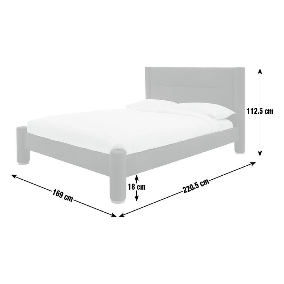 Habitat Vallero Luxe Kingsize Boucle Bed Frame - Cream – image 3
