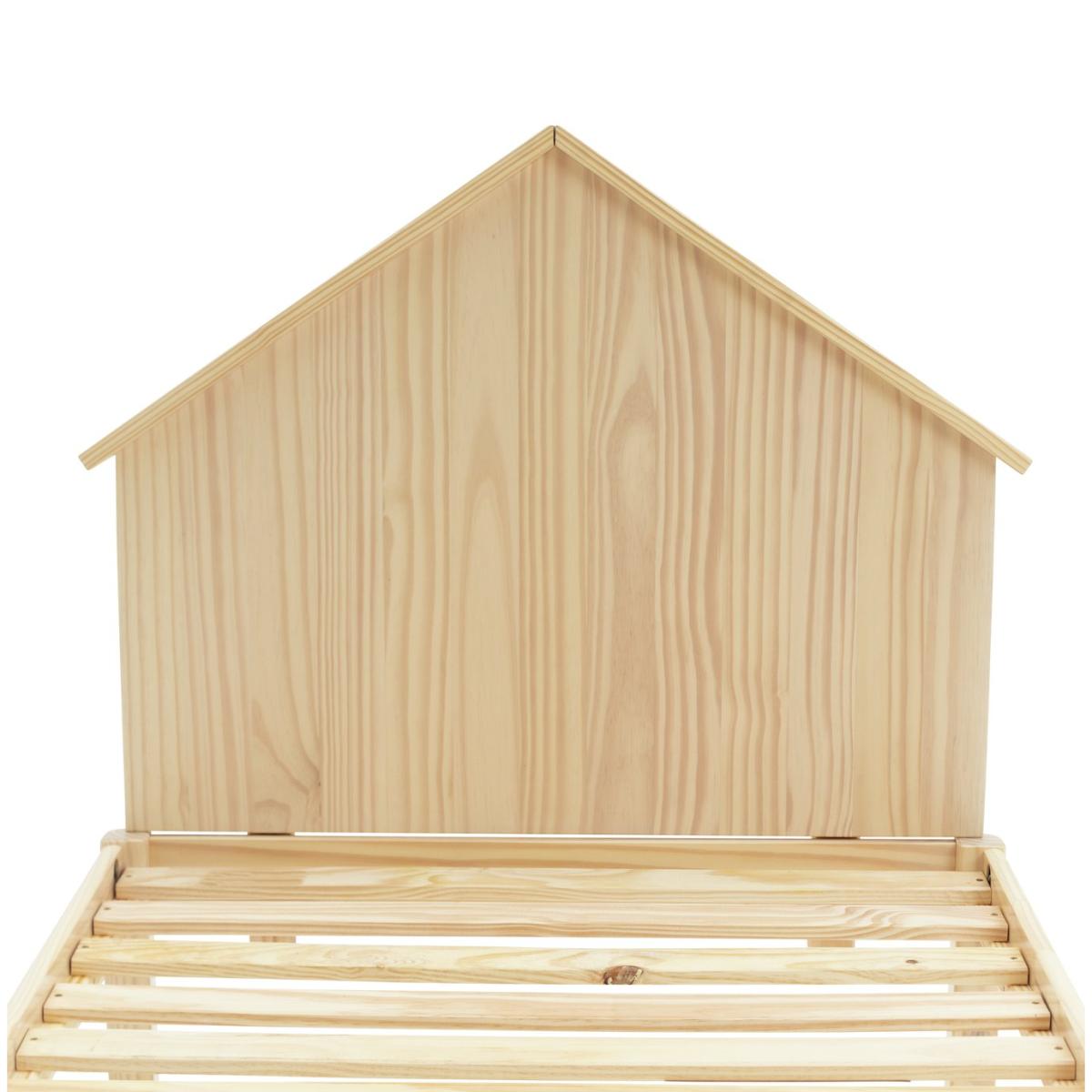 Habitat Casa House Headboard Bed Frame - Pine – image 7
