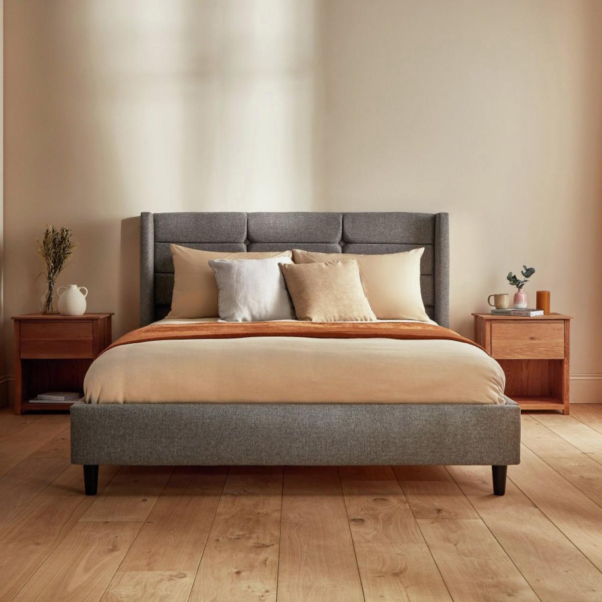 Silentnight Lilith Superking Fabric Bed Frame - Stone Grey – image 4