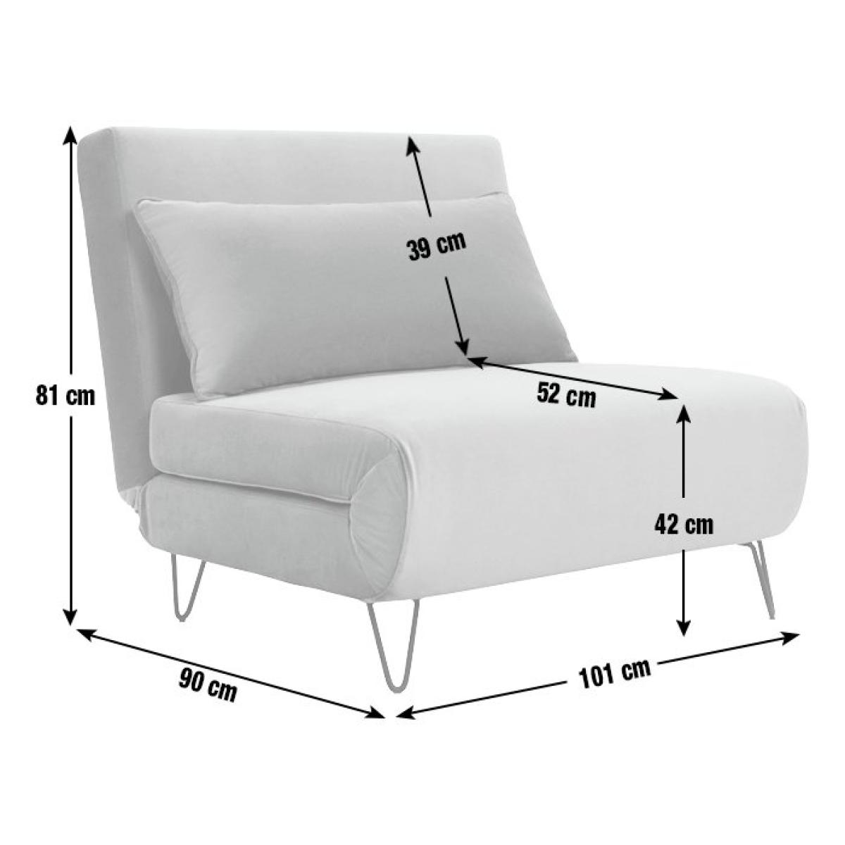 Habitat Roni Boucle Small Double Chair Bed - Grey – image 4