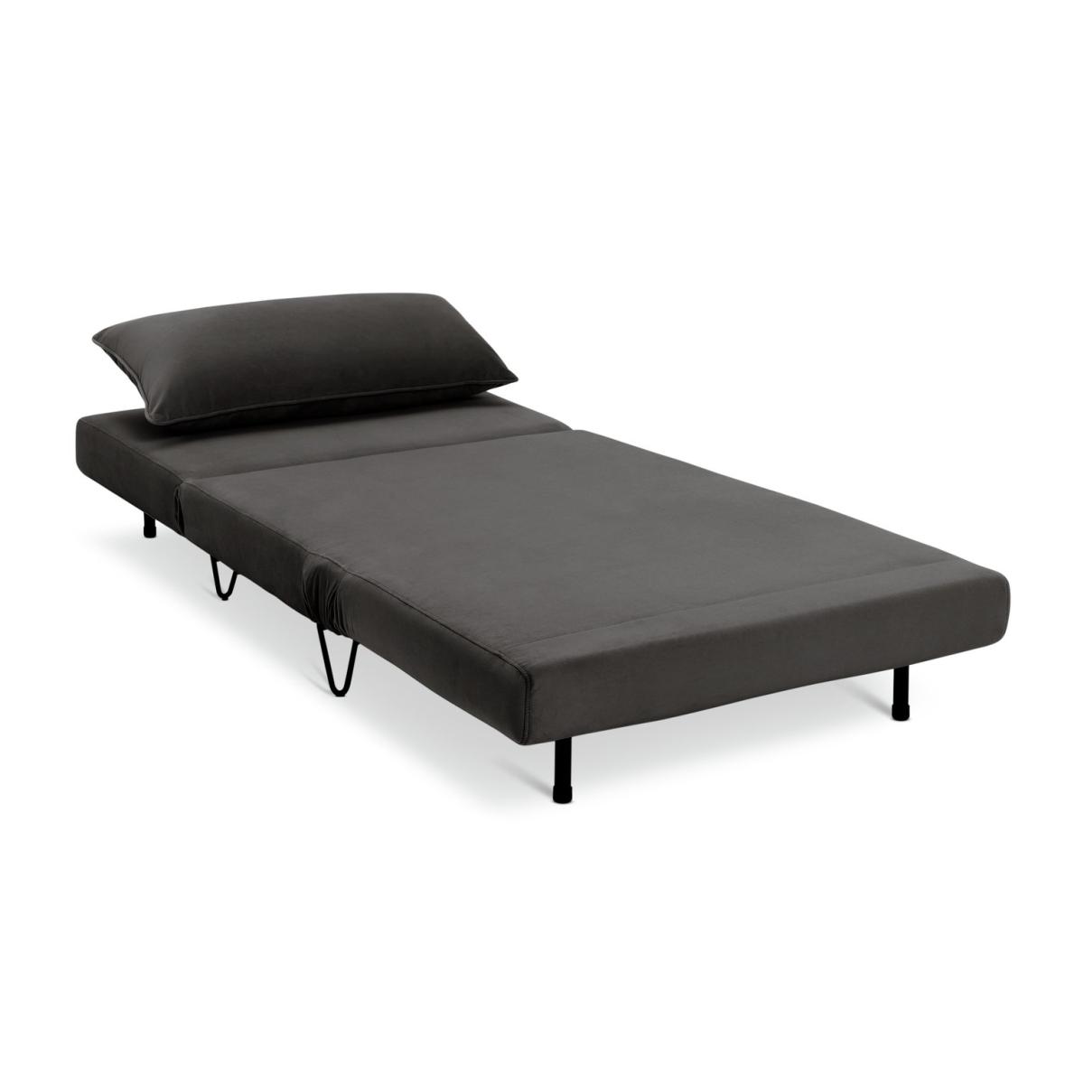 Habitat Roni Boucle Small Double Chair Bed - Grey – image 5