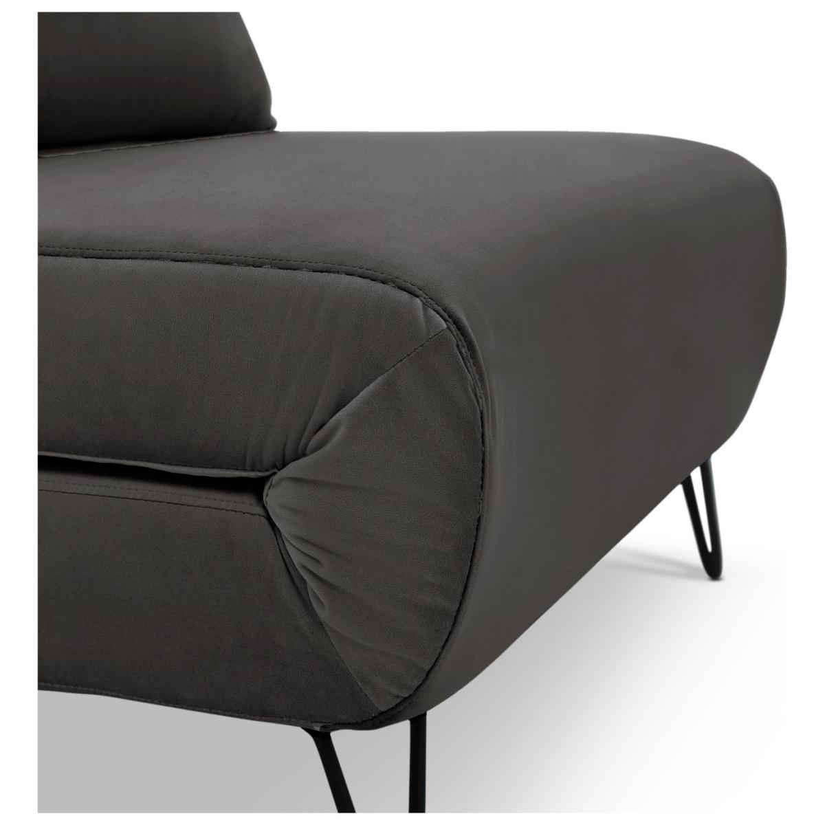 Habitat Roni Boucle Small Double Chair Bed - Grey – image 6