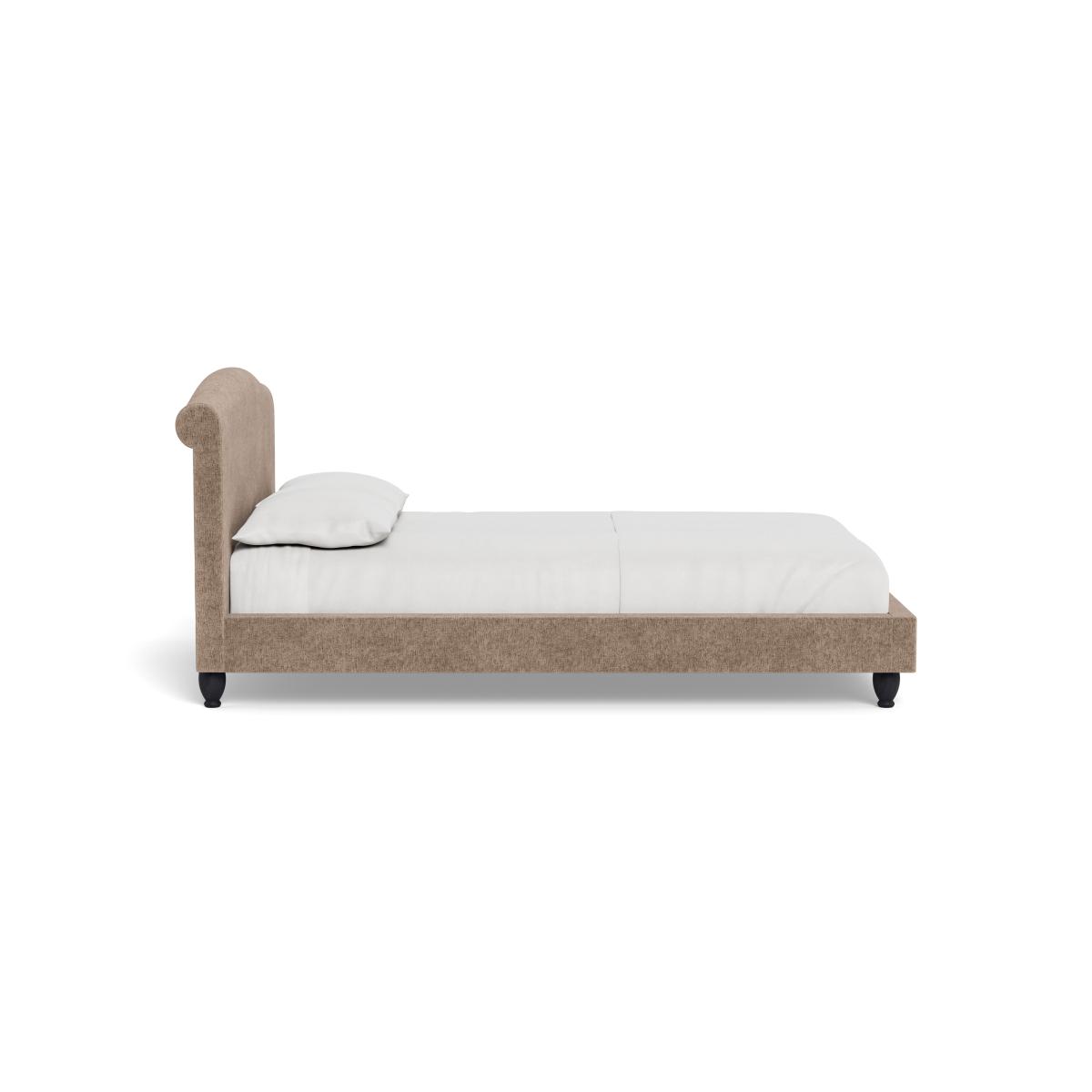 Heal's Devon King Bed Boucle Velvet Rocky Black Beech Feet – image 3