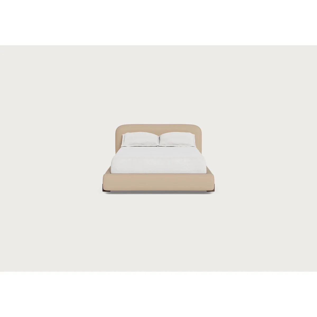 Heal's Nuvola Double Bed Broad Weave Putty Black Painted Feet – image 4