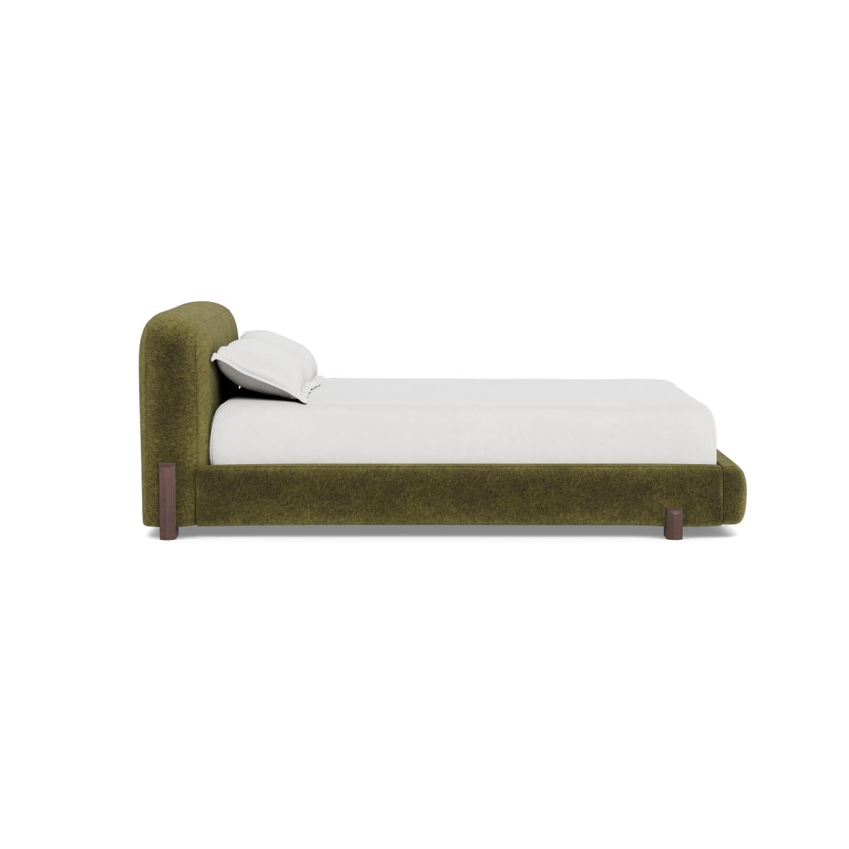 Heal's Nuvola Double Bed Boucle Velvet Wilder Black Painted Feet – image 3