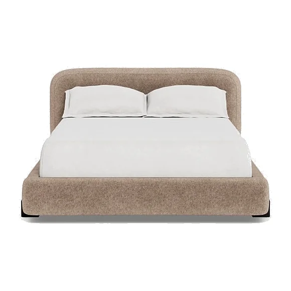 Heal's Nuvola Double Bed Broad Weave Lagoon Natural Oak Feet – image 1
