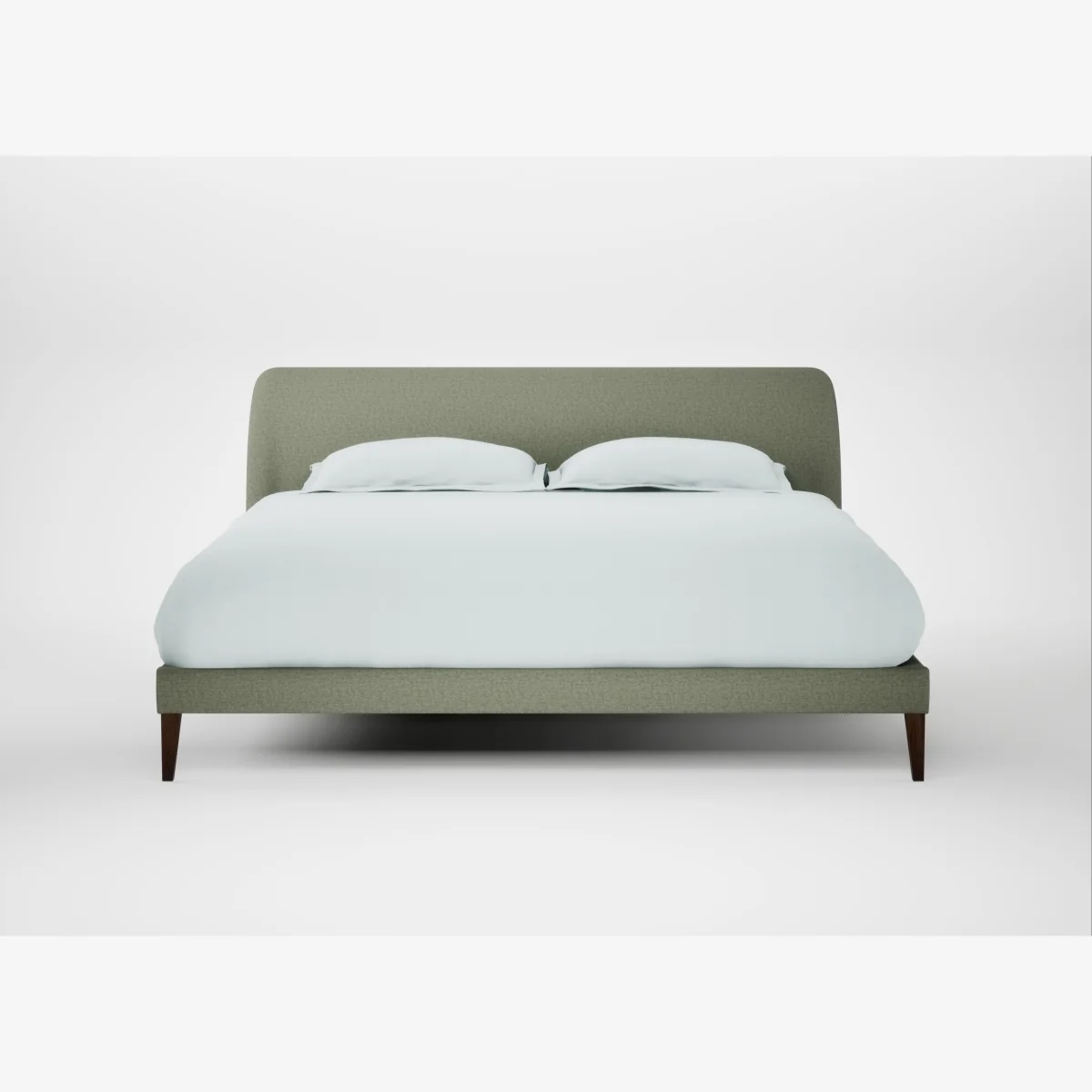 Heal's Wallis Bed Double Capelo Linen-Cotton Sesame Black Feet – image 1