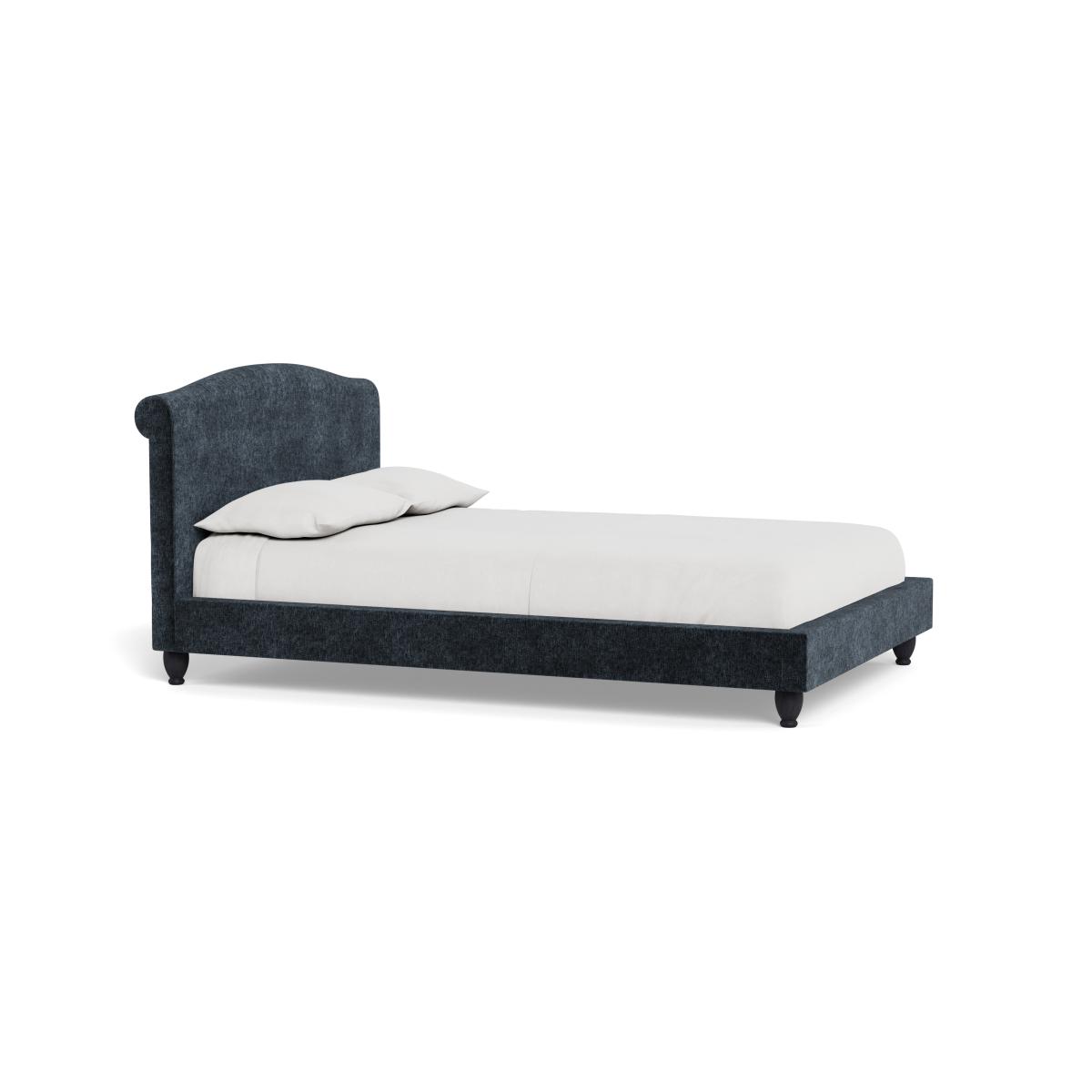 Heal's Devon King Bed Boucle Velvet Space Black Beech Feet – image 2