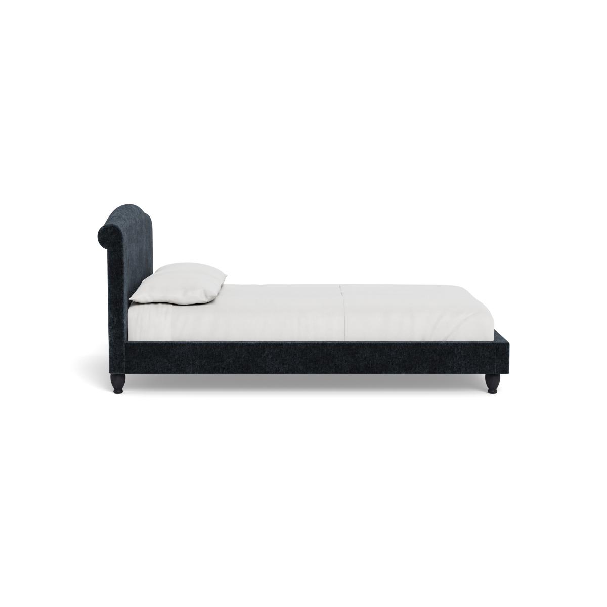 Heal's Devon King Bed Boucle Velvet Space Black Beech Feet – image 3