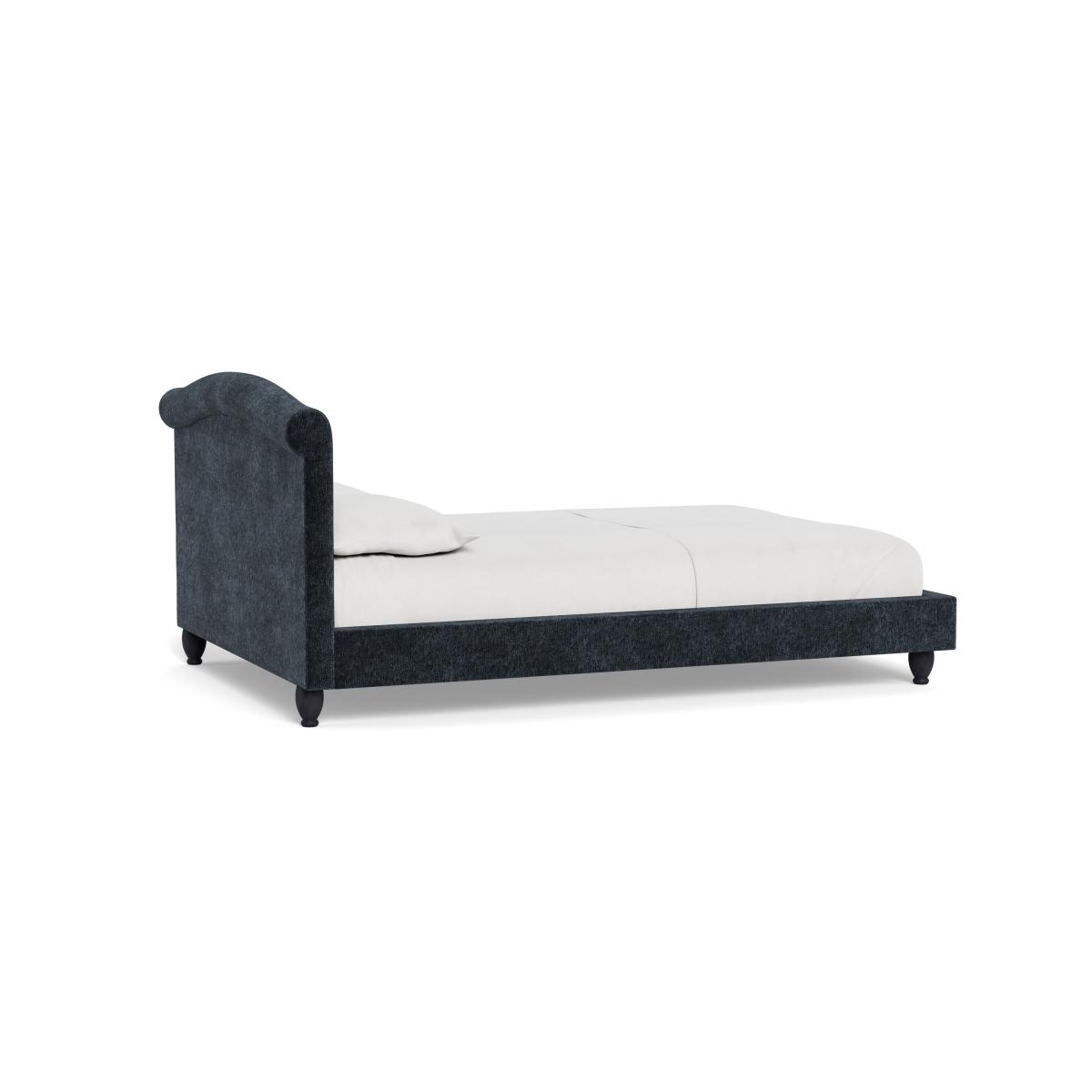 Heal's Devon King Bed Boucle Velvet Space Black Beech Feet – image 4