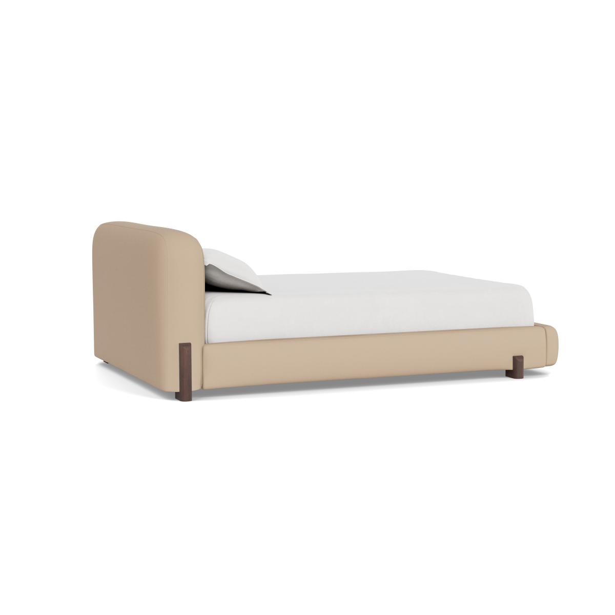 Heal's Nuvola King Bed Capelo Linen-Cotton Bamboo Natural Oak Feet – image 4