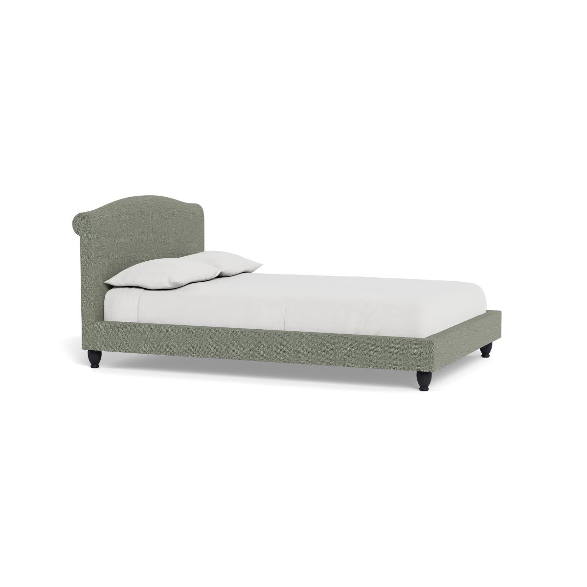 Heal's Devon King Bed Boucle Tweed Lapis Black Beech Feet – image 2