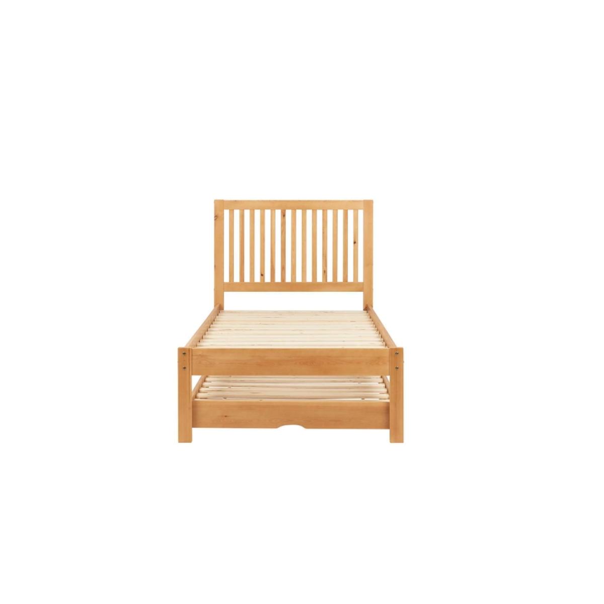 Buxton Wooden Pull Out Trundle Bed Frame - Natural – image 5