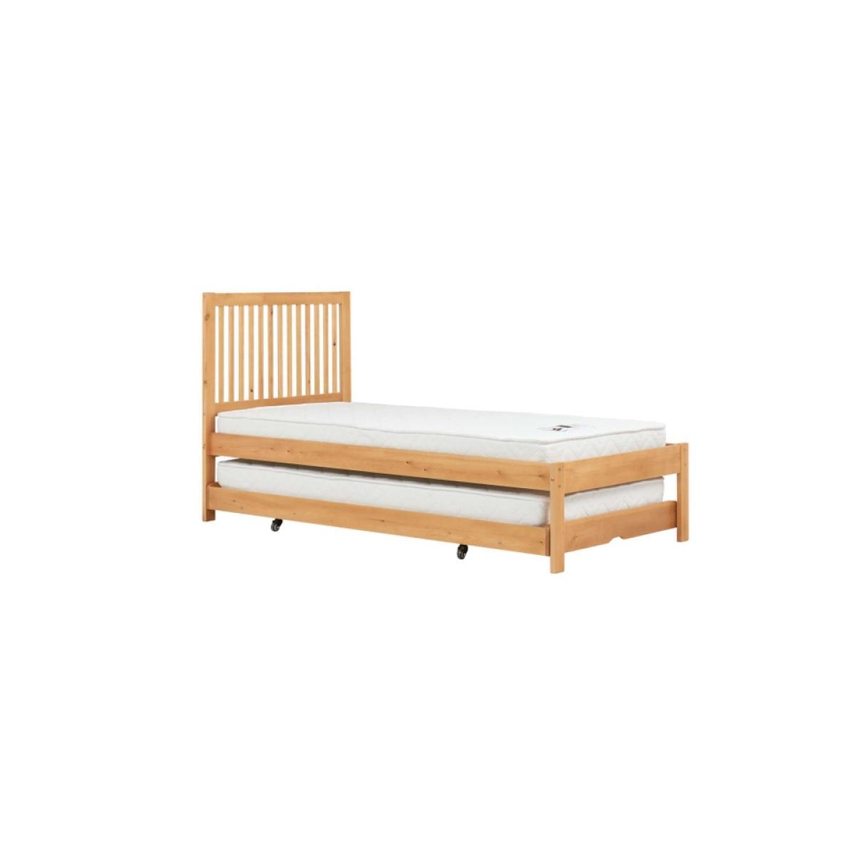 Buxton Wooden Pull Out Trundle Bed Frame - Natural – image 9