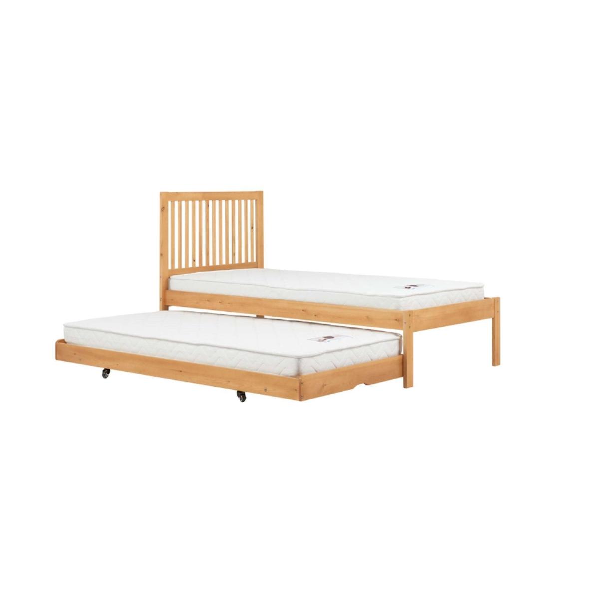 Buxton Wooden Pull Out Trundle Bed Frame - Natural – image 10