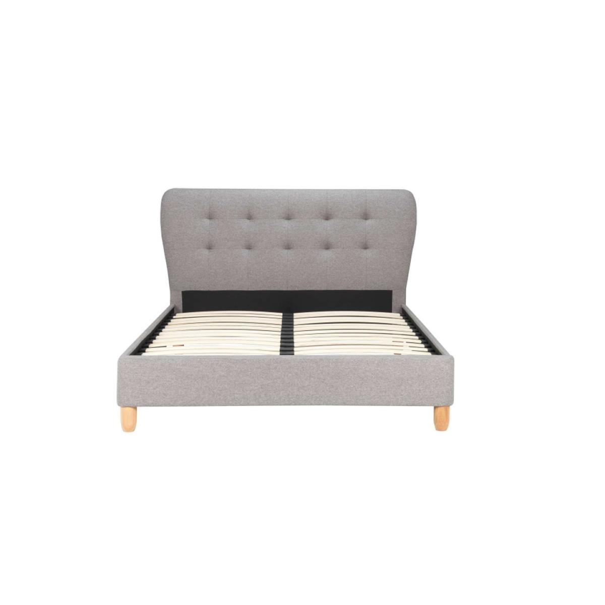 Stockholm Button Headboard King Bed Frame - Grey – image 3