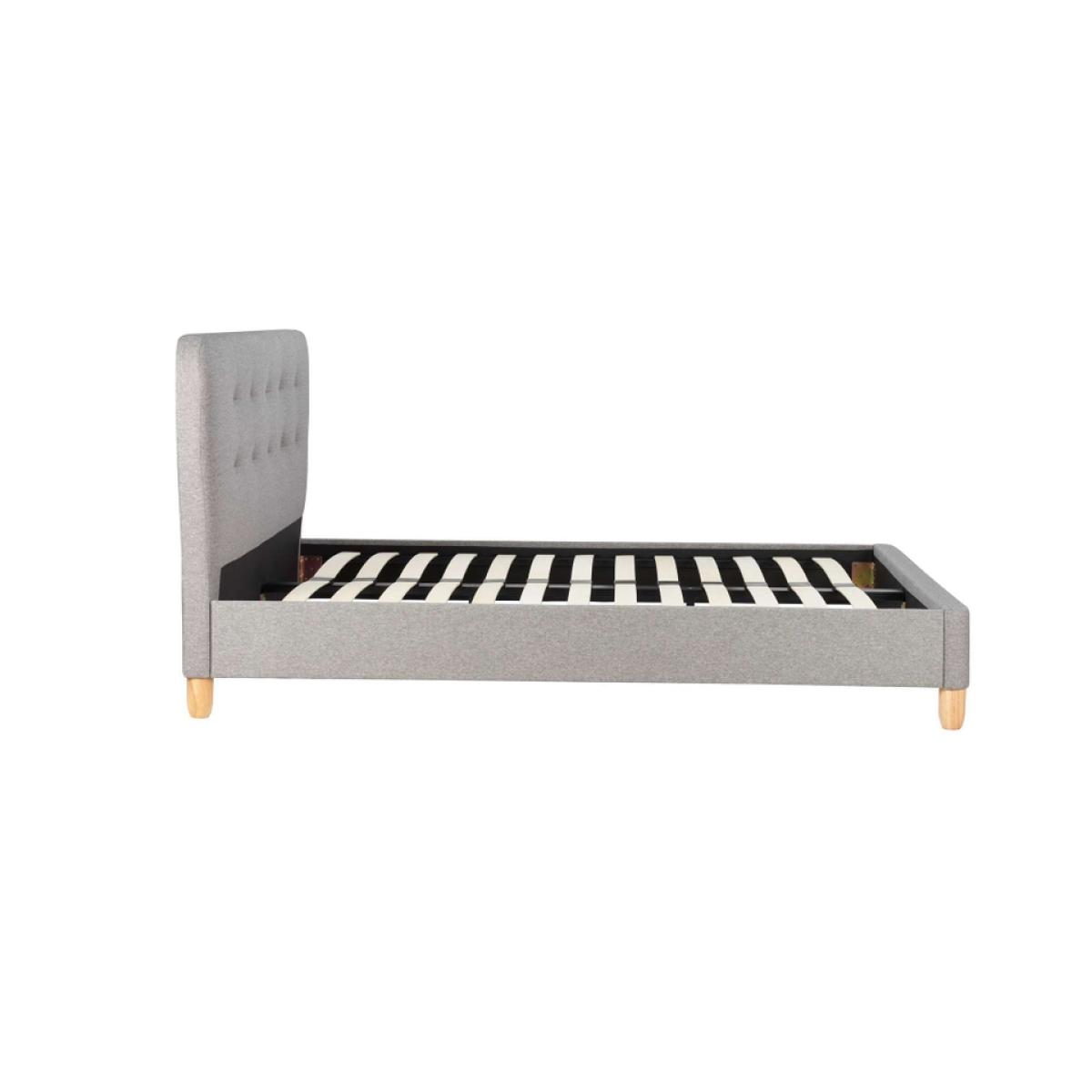 Stockholm Button Headboard King Bed Frame - Grey – image 4