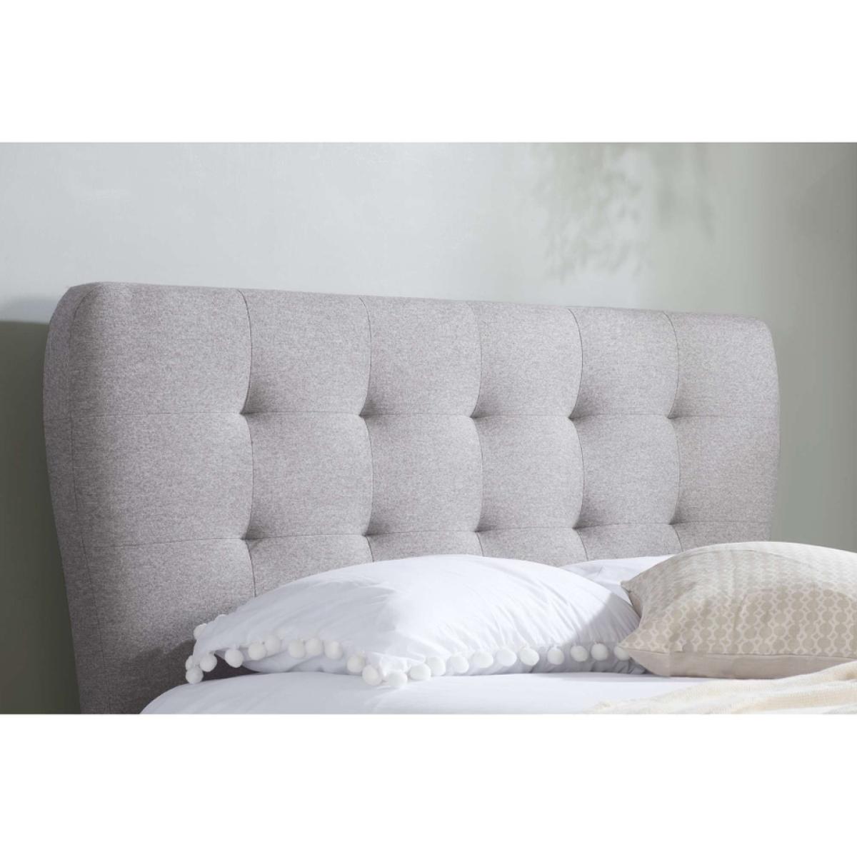 Stockholm Button Headboard King Bed Frame - Grey – image 8
