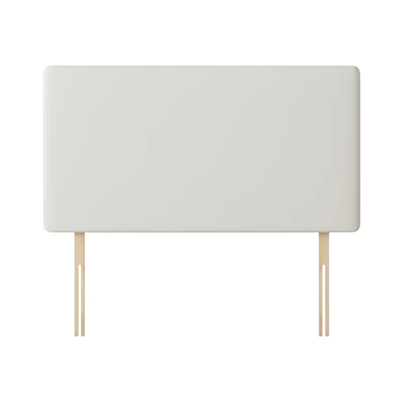 Cornell - Small Single - Plain Headboard - White - Fabric - 2ft6 - Happy Beds