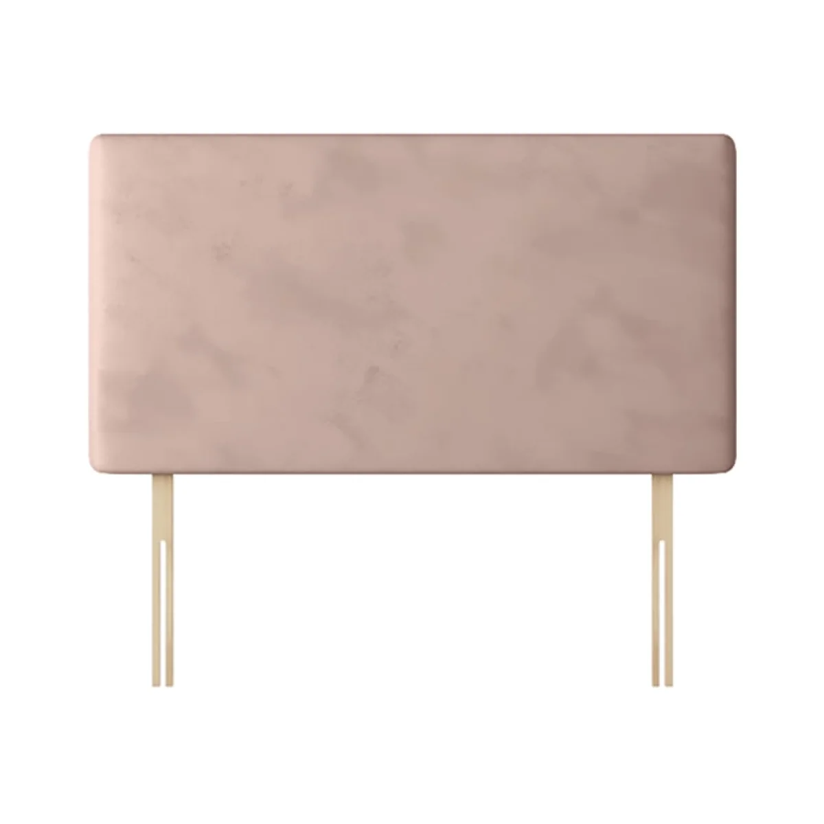 Cornell - Double - Plain Headboard - Pink - Velvet - 4ft6 - Happy Beds