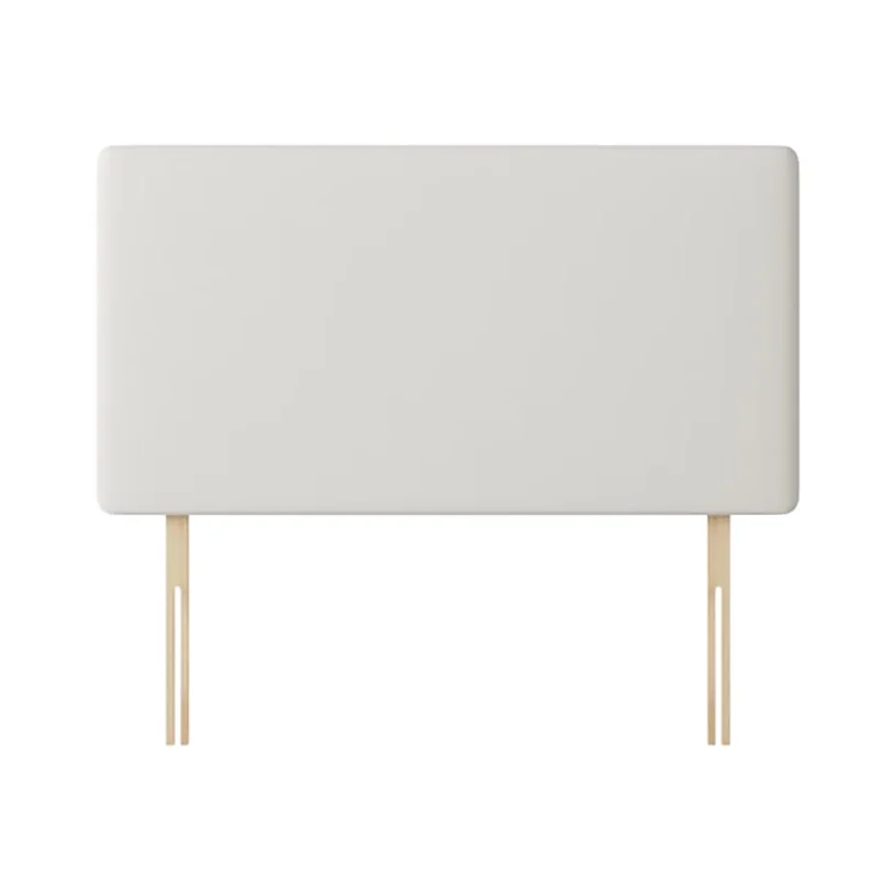 Cornell - King Size - Plain Headboard - White - Fabric - 5ft - Happy Beds
