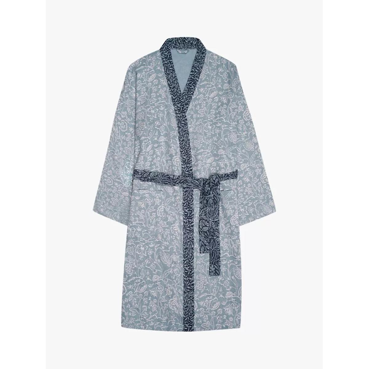 Piglet in Bed Morris & Co. Inky Fingers Linen Robe – image 2
