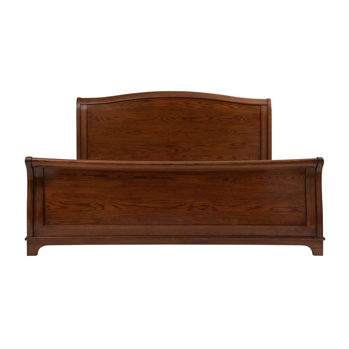 Cotswold Winchcombe Sleigh Bed Frame, Super King Size, Dark Oak – image 1