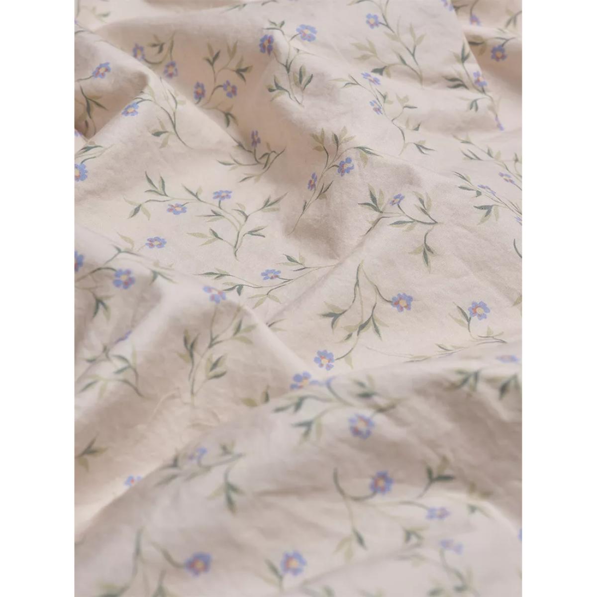 Piglet in Bed Spring Sprig Cotton Flat Sheet – image 3