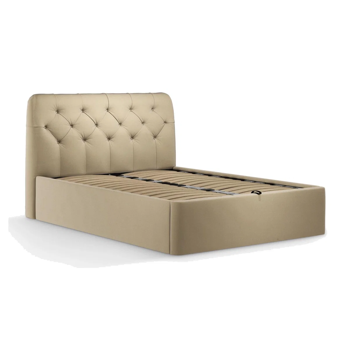 John Lewis Button Back Ottoman Storage Upholstered Bed Frame, Super King Size – image 1